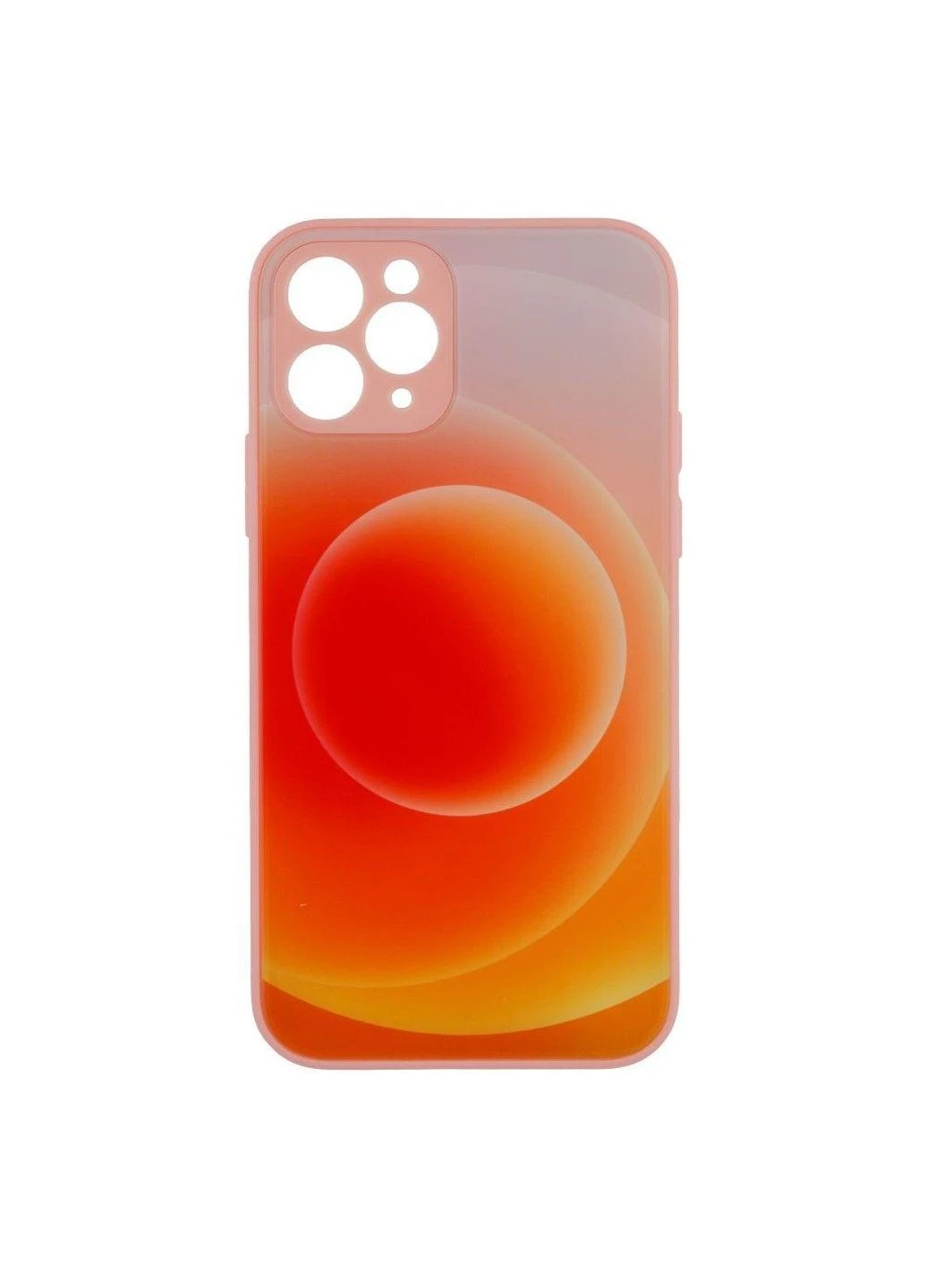 Накладка Glass TPU Prism Circles для iPhone 11 Pro Yellow-Orange No Brand (383413697)