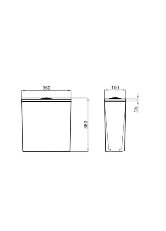 Бачок для унитаза Presto QT24221217AW2 White Qtap (397567127)