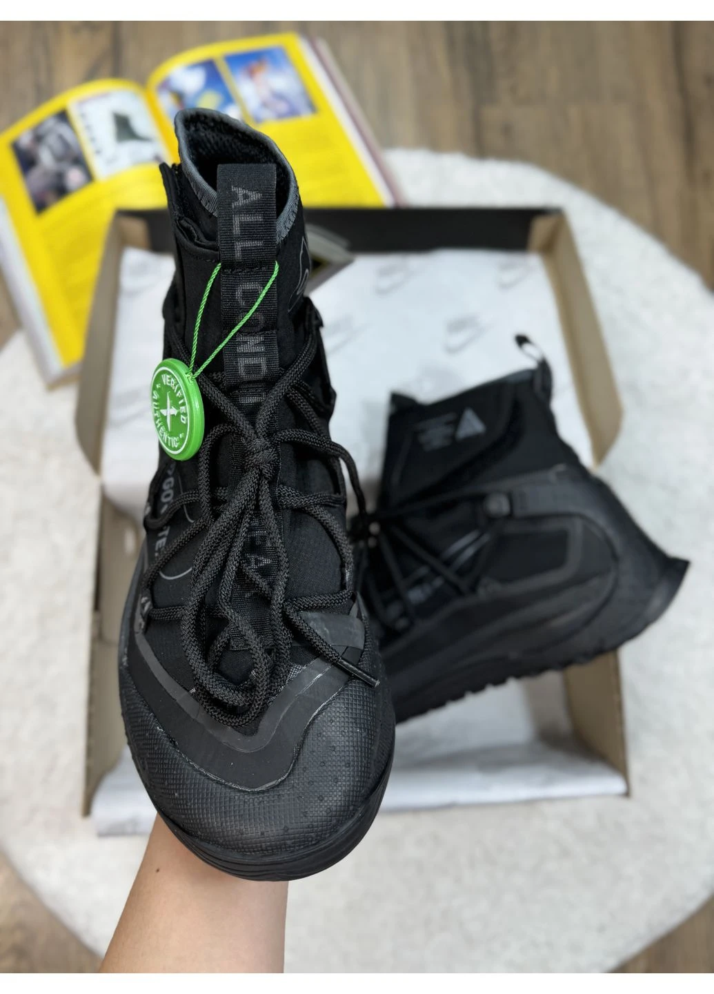 Черные летние кроссовки nike acg terra antarktik black gore-tex найк асж No Brand