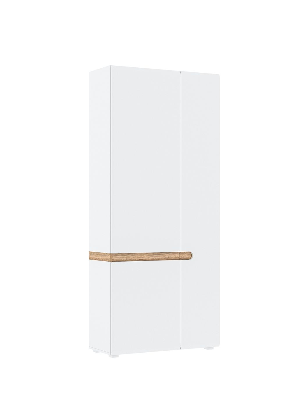 2д 1950х850х370 мм Білий/Дуб каньйон/Білий глянець Blonski Шафа Letis H (365829043)