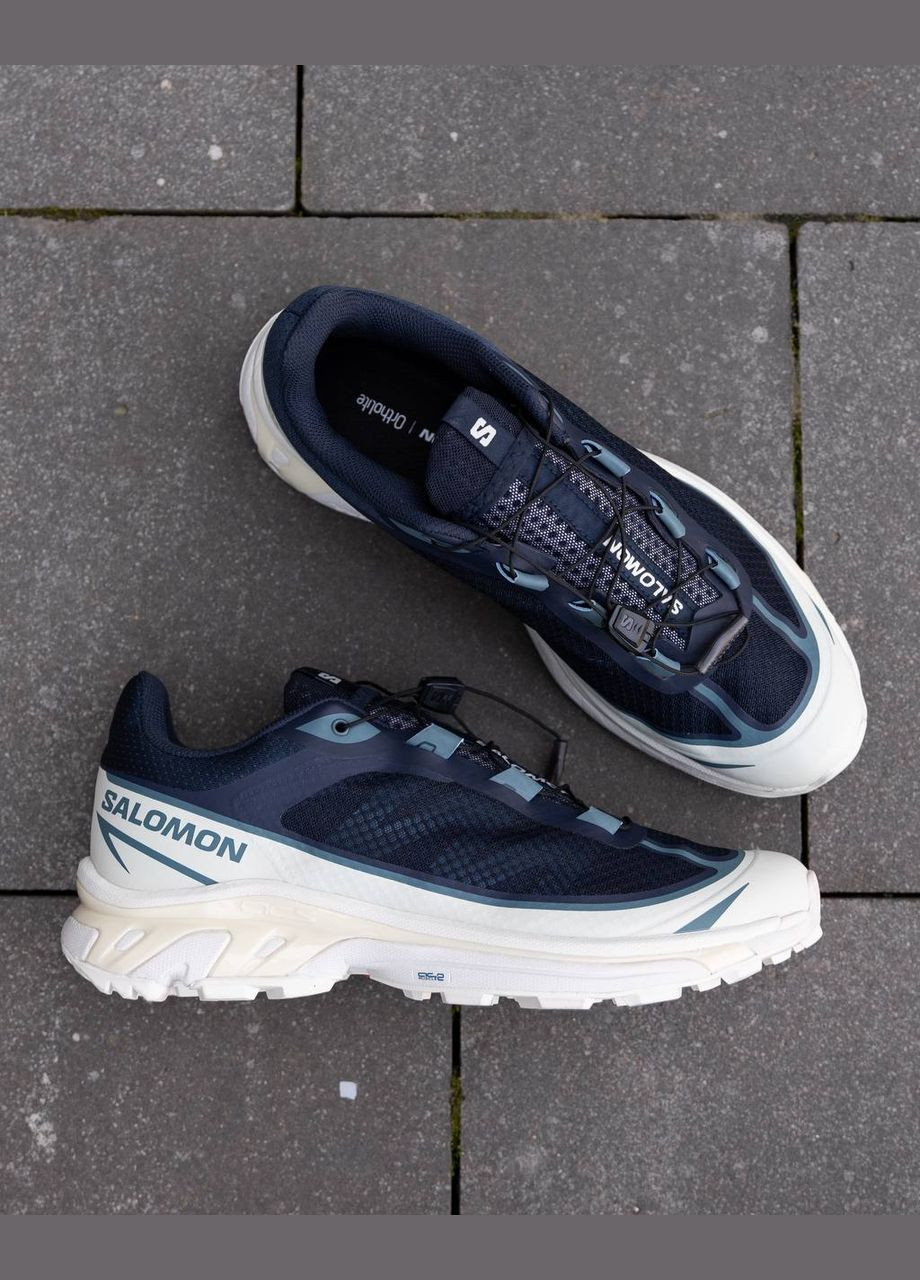 Синие всесезонные легкие кроссовки No Brand