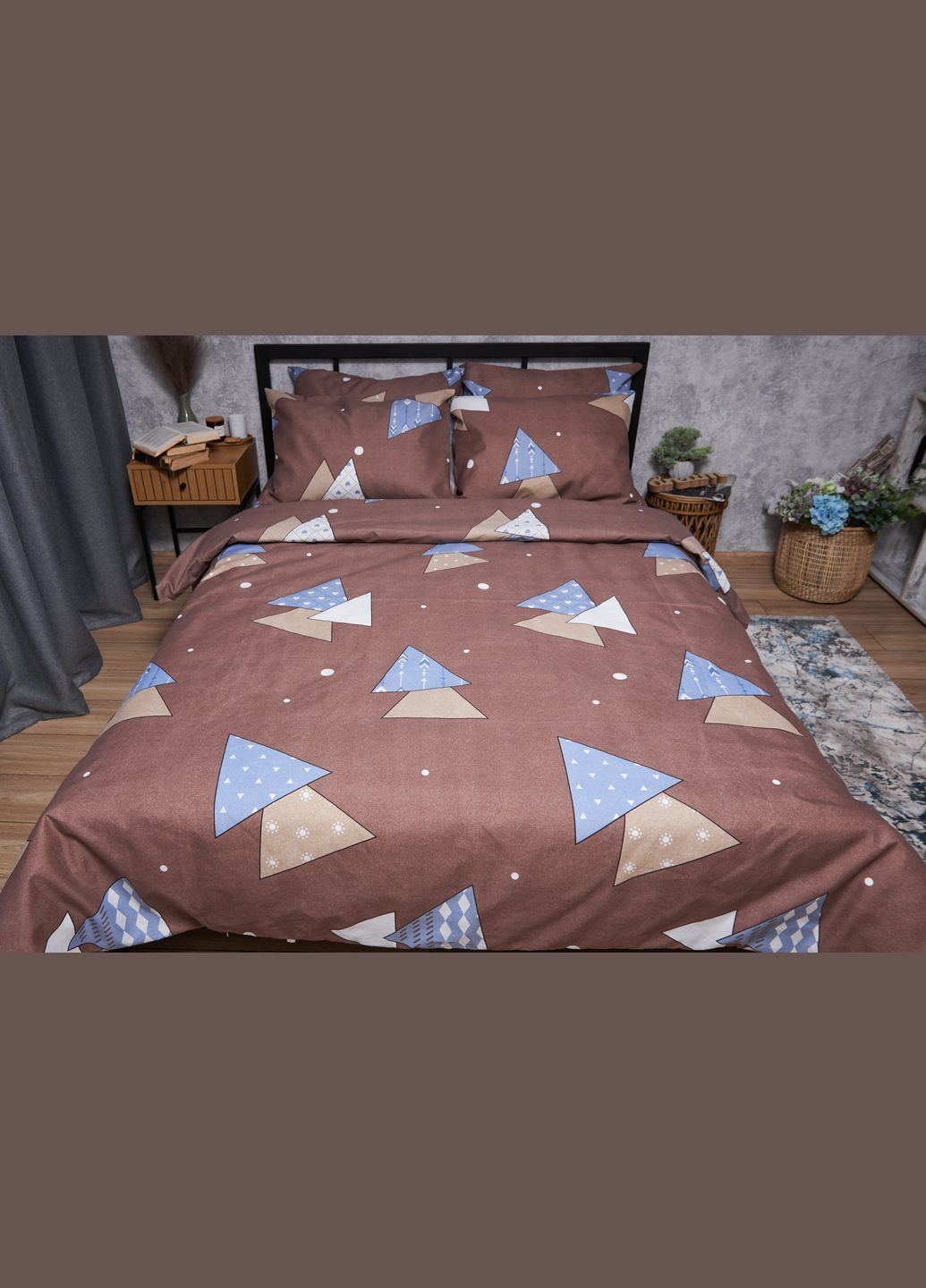 Комплект постільної білизни Микросатин Premium «» євро 200х220 наволочки 2х70х70 (MS-820005052) Moon&Star Amber Dream (293148202)