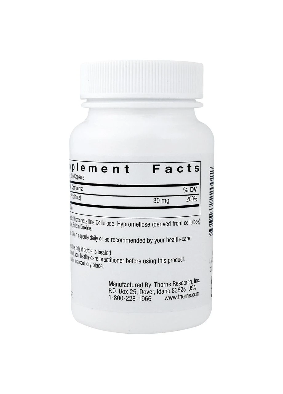 Цинк picolinate посилений, Zinc Picolinate,, 60 капсул Thorne Research (364311036)