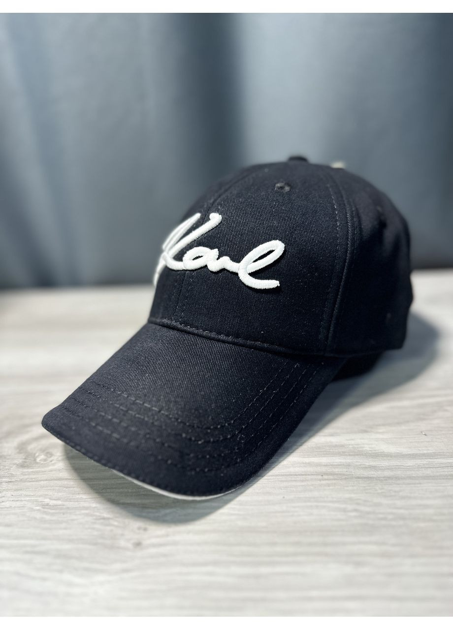 Кепка с принтом унисекс черная (k040) No Brand (366558110)