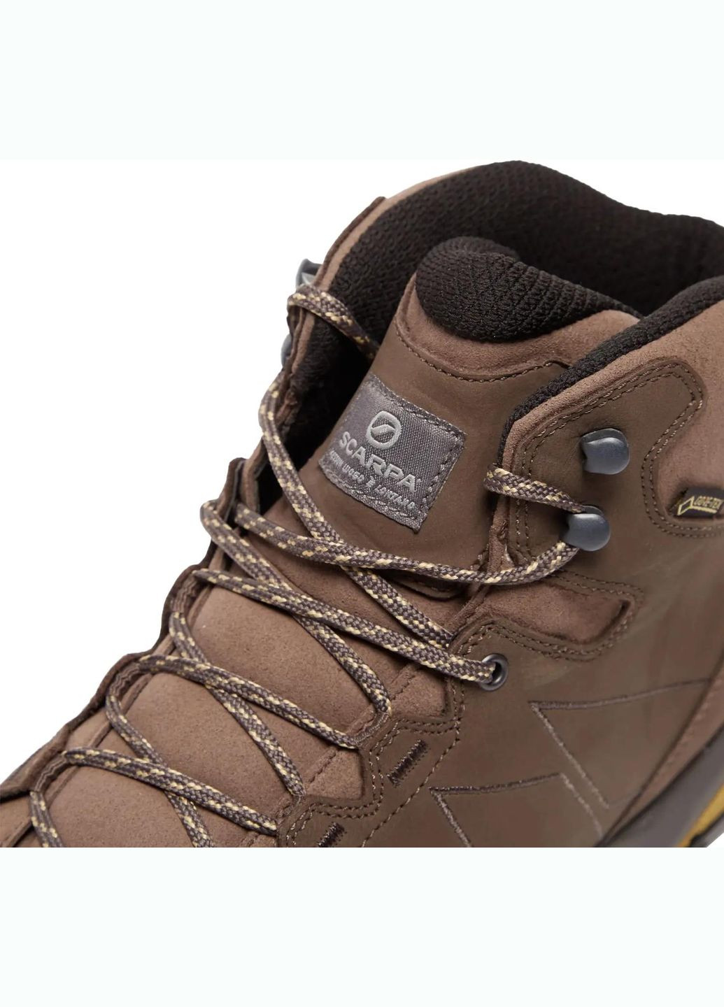 Ботинки из Gore-Tex Moraine Plus MID GTX Charcoal/Sulphur Green Scarpa (316255219)