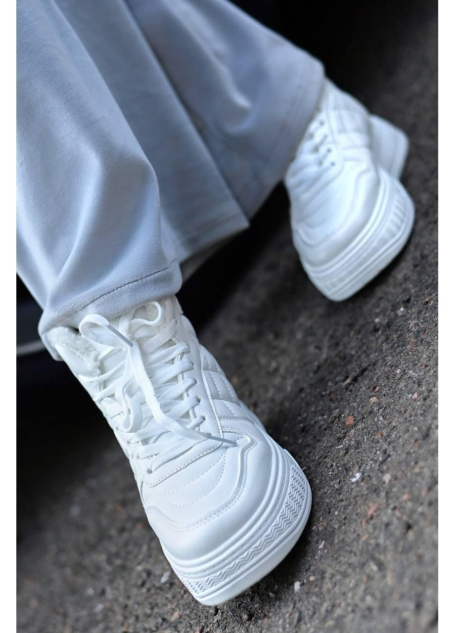 Черевики жіночі зимові білі No Brand Черевики зимові жіночі (367020338)