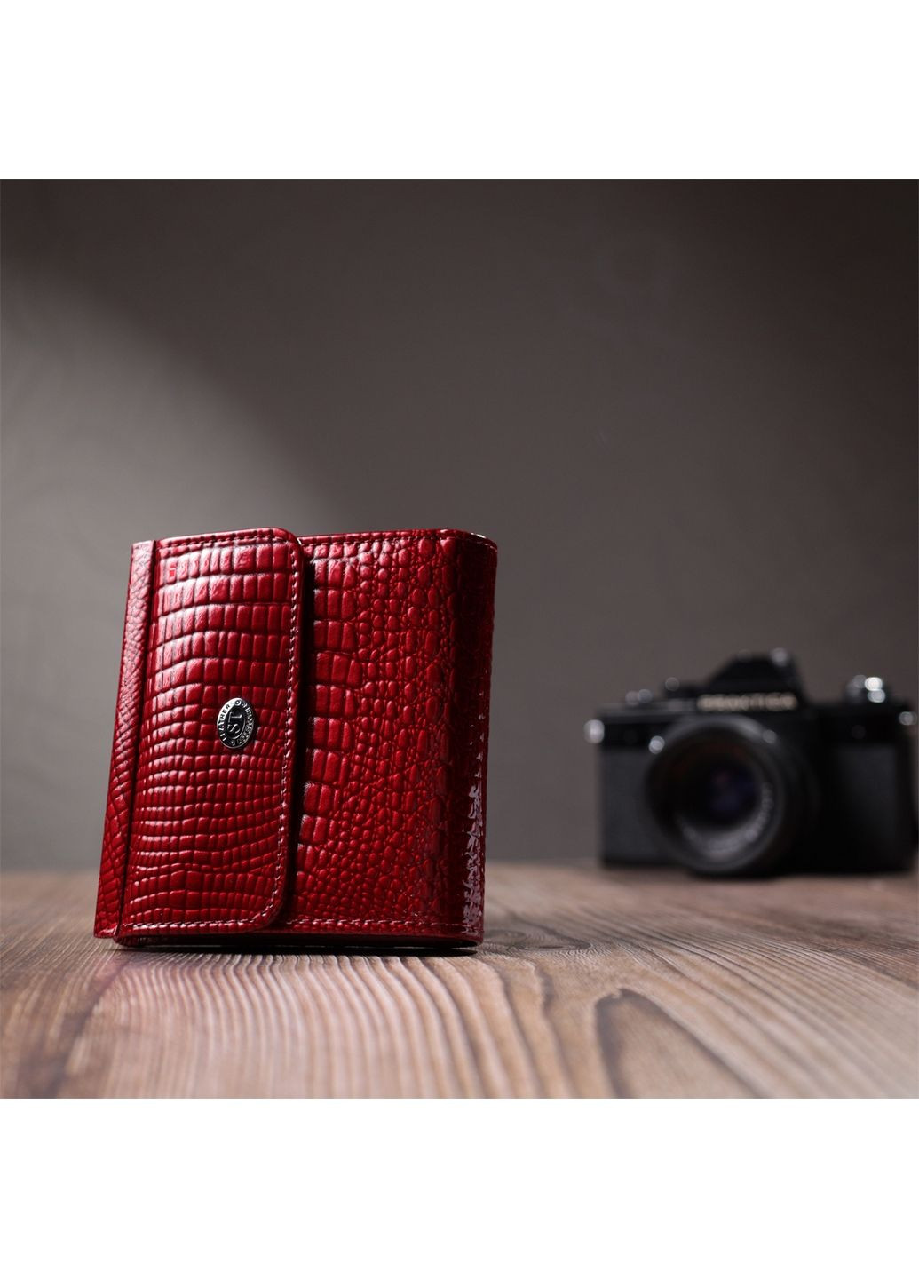 Женский кожаный кошелек 10,5х10х2 см st leather (315868538)