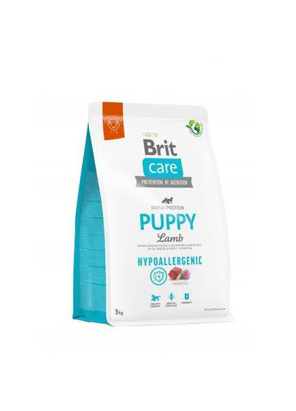 Сухой корм Dog Hypoallergenic Puppy для щенков, гипоаллергенный с ягненком, 3 кг Brit Care (322874449)