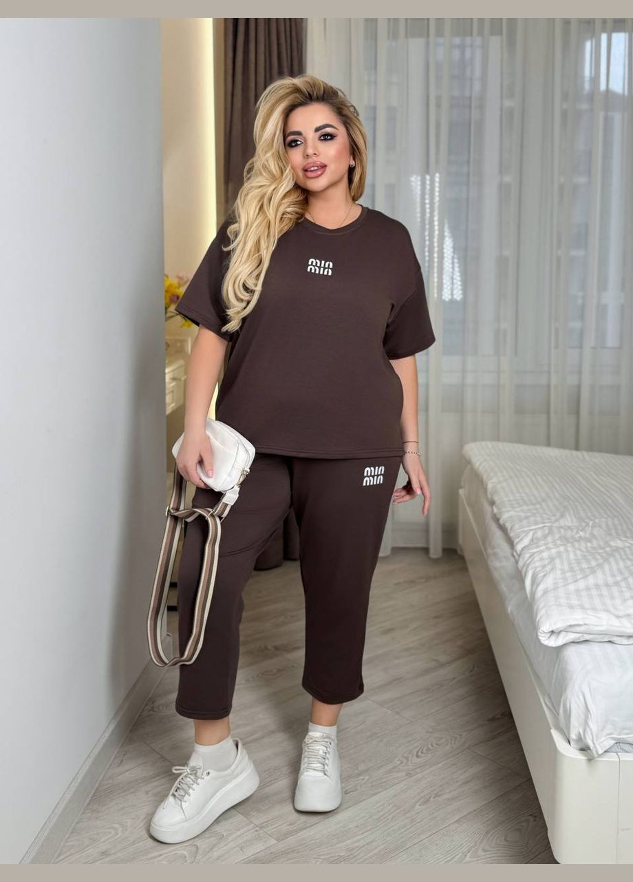 Костюм двонитка панье MIU MIU Бріджит та футболка No Brand (338071172)