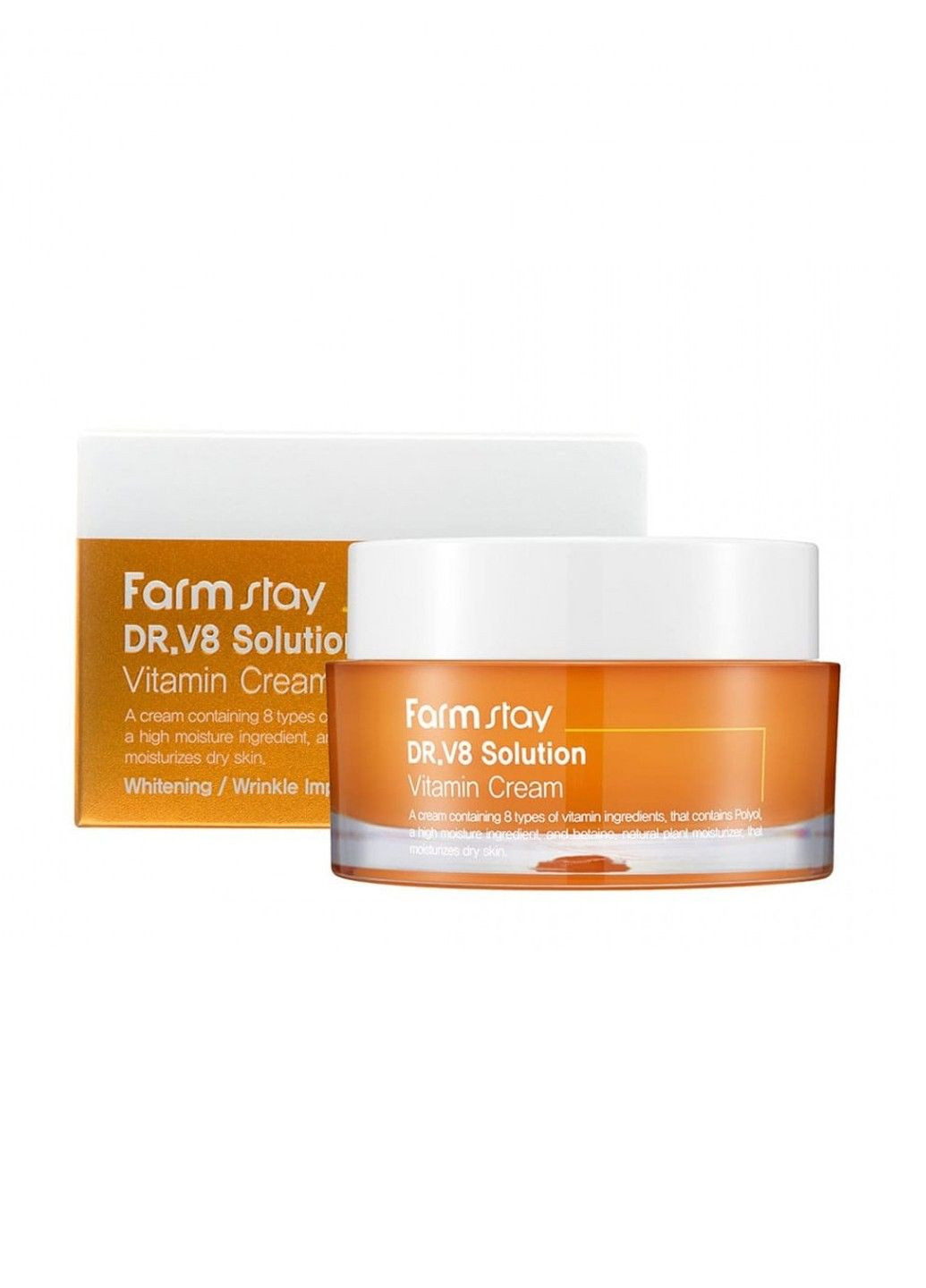 Крем для обличчя антиоксидантний DR-V8 Solution Vitamin 50 мл FarmStay (278048855)