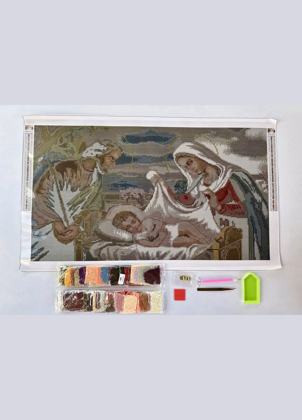 Алмазна мозаїка Ікона Ісус в колисці 40х70 см SS802 ColorArt (291021237)
