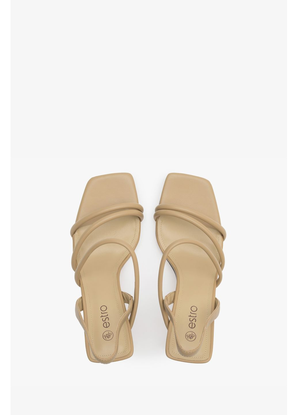 Бежевые босоножки, цвет бежевый Estro