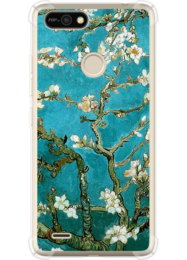 Силіконовий протиударний с посиленими кутами чохол 'Вінсент Ван Гог. Сакура' для Endorphone Tecno Pop 2F B1F (325487990)