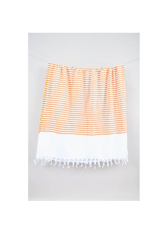 Barine полотенце pestemal - white imbat 90*170 orange оранжевый оранжевый производство -