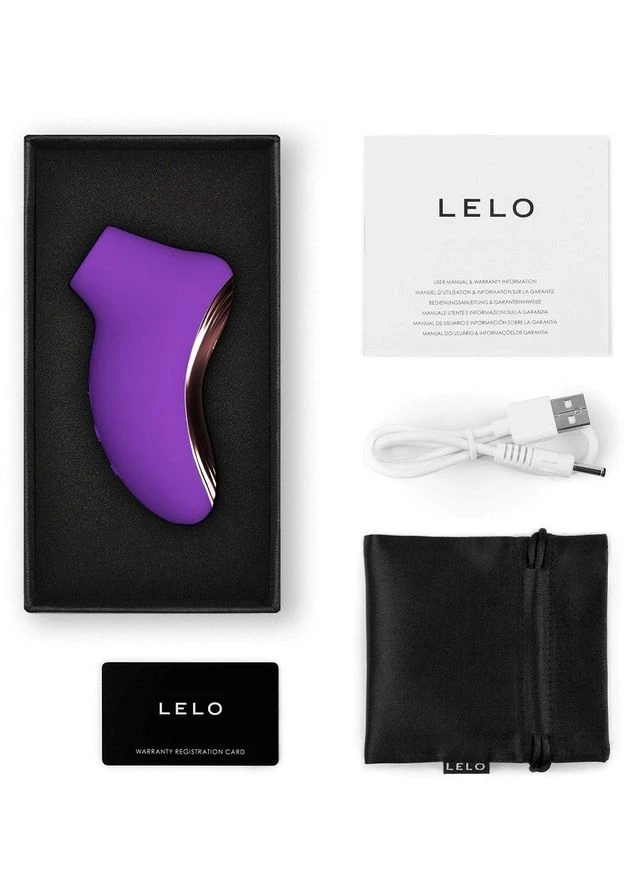 Вакуумный звуковой стимулятор для клитора фиолетового цвета SONA 2 Travel Lelo (382855224)