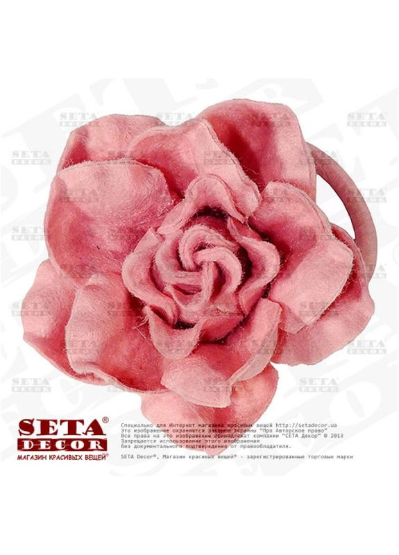 Брошка, заколка, резинка Роза войлок Seta Decor (270097964)