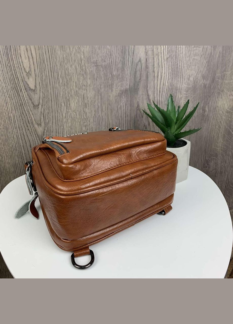 Жіноча сумка-рюкзачок рюкзак-трансформер екошкіра, маленький рюкзак сумочка жіноча 2 в 1 Кенгуру No Brand (334729740)