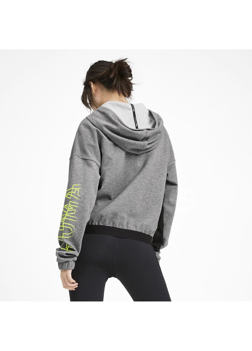 Сіра демісезонна олімпійка hit feel it sweat jacket Puma