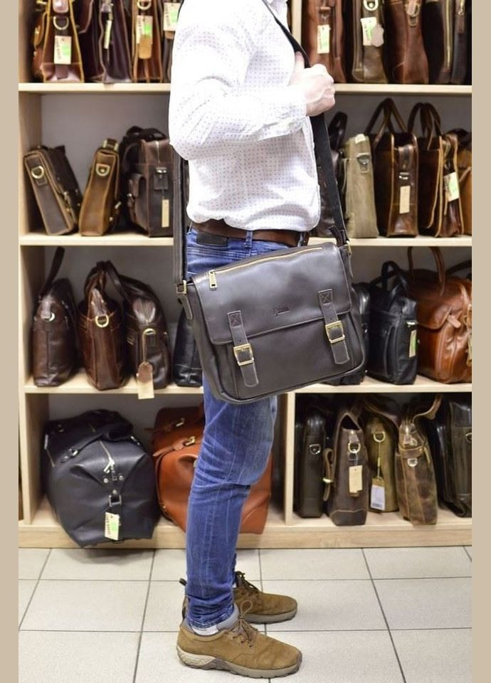 Чоловіча шкіряна сумка через плече з телячої шкіри, GC-6046-2md TARWA (329151725)