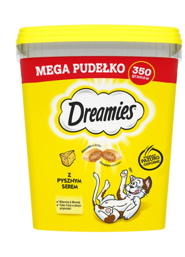 Ласощі для котів Cat подушечки зі смаком сиру 350 г Dreamies (266274551)