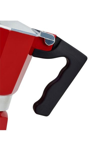 Гейзерна кавоварка 83000550330 3 чашки червона Barazzoni (336881585)