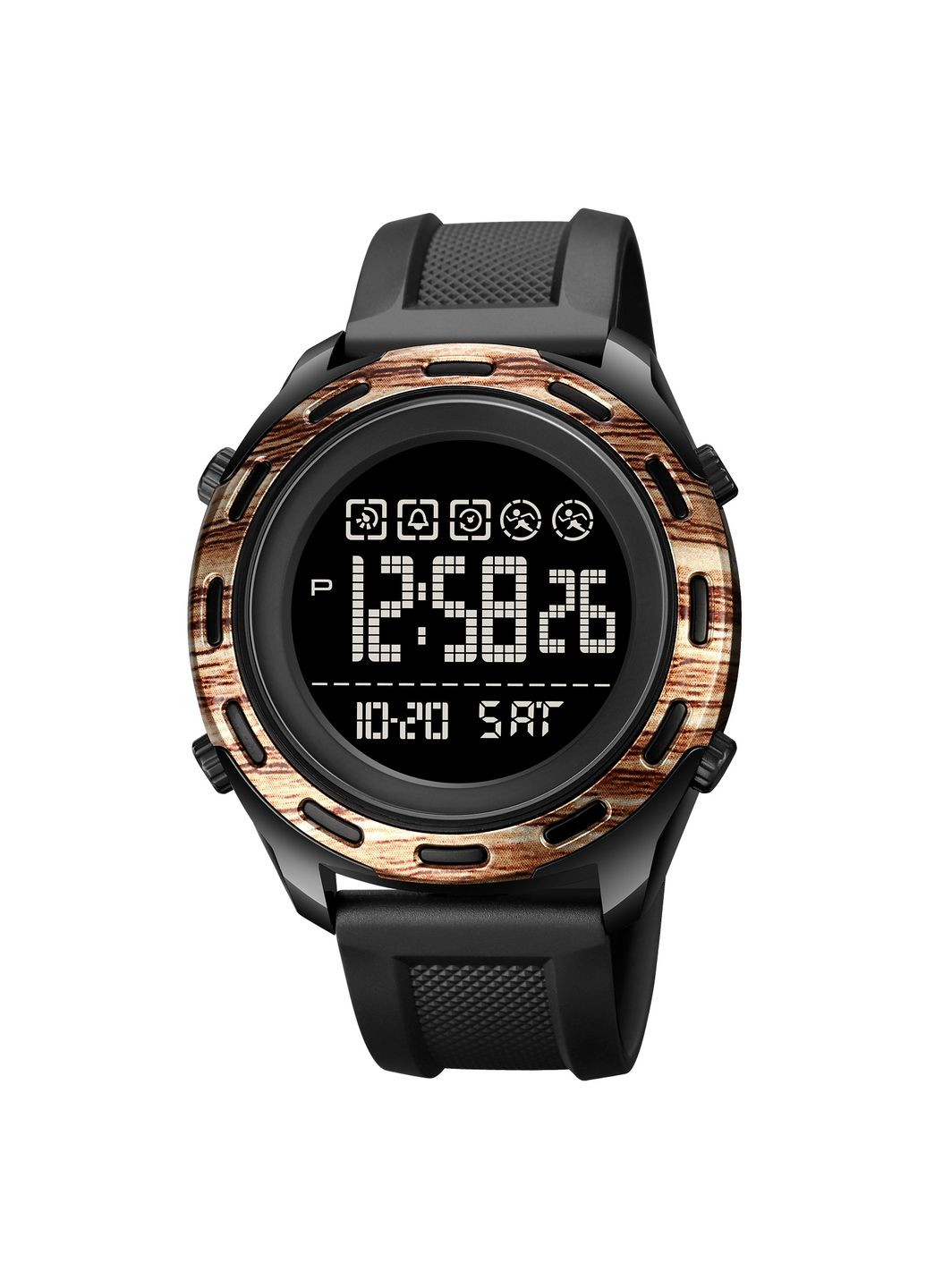 1872RGBK Rose Gold-Black электронный спортивный, сasual Skmei (324089742)