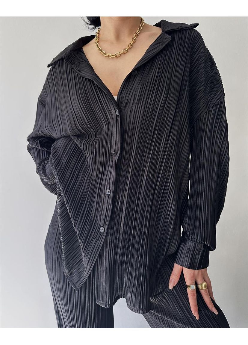 Женский летний брючный костюм плиссе KK-104 Красный Number Nine (336214221)