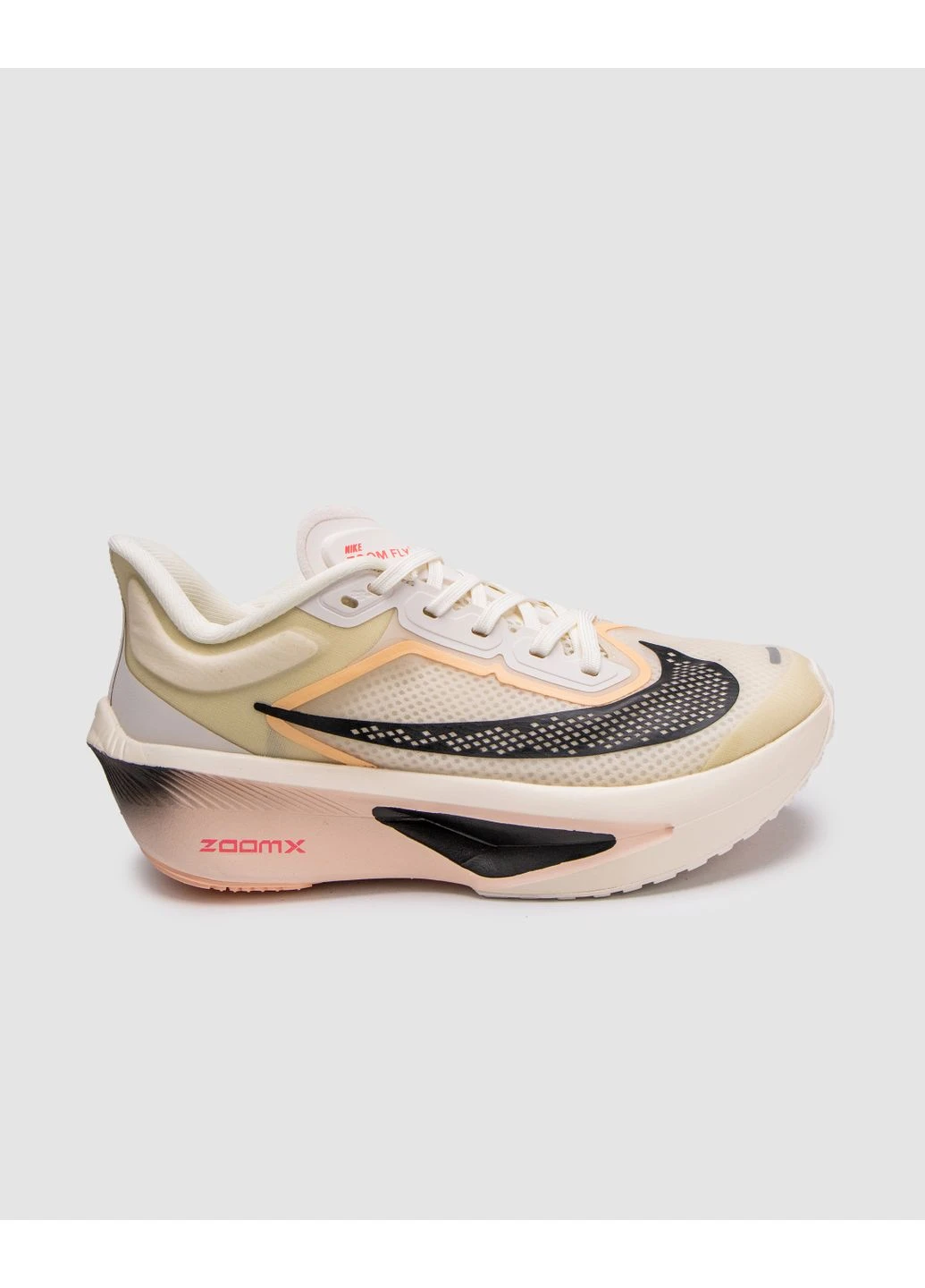 Белые летние кроссовки nike zoom fly 6 pale ivory crimson tint найк зум флай No Brand