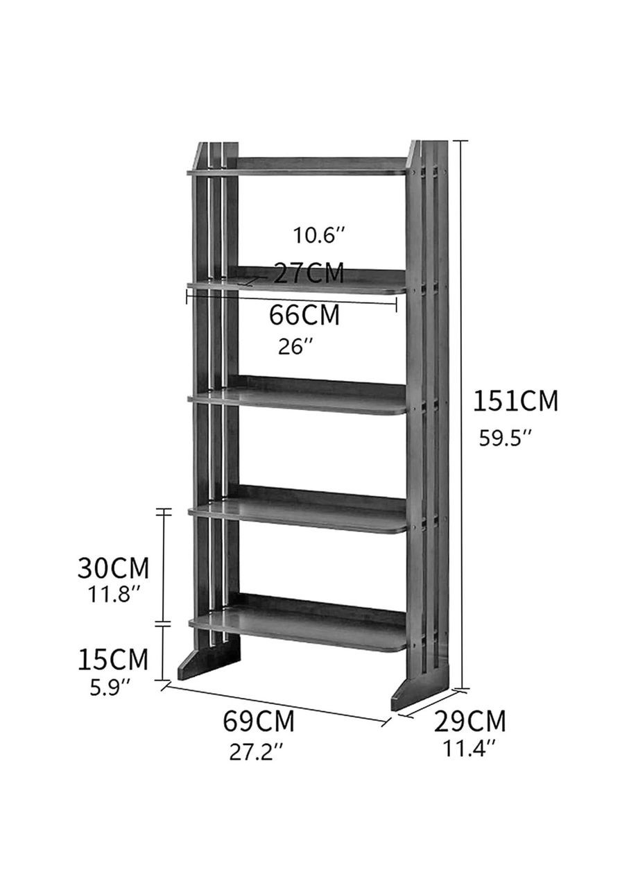 Стеллаж кухонный из дерева Хелмер 5 мускат (СТА-507907) No Brand (327869610)