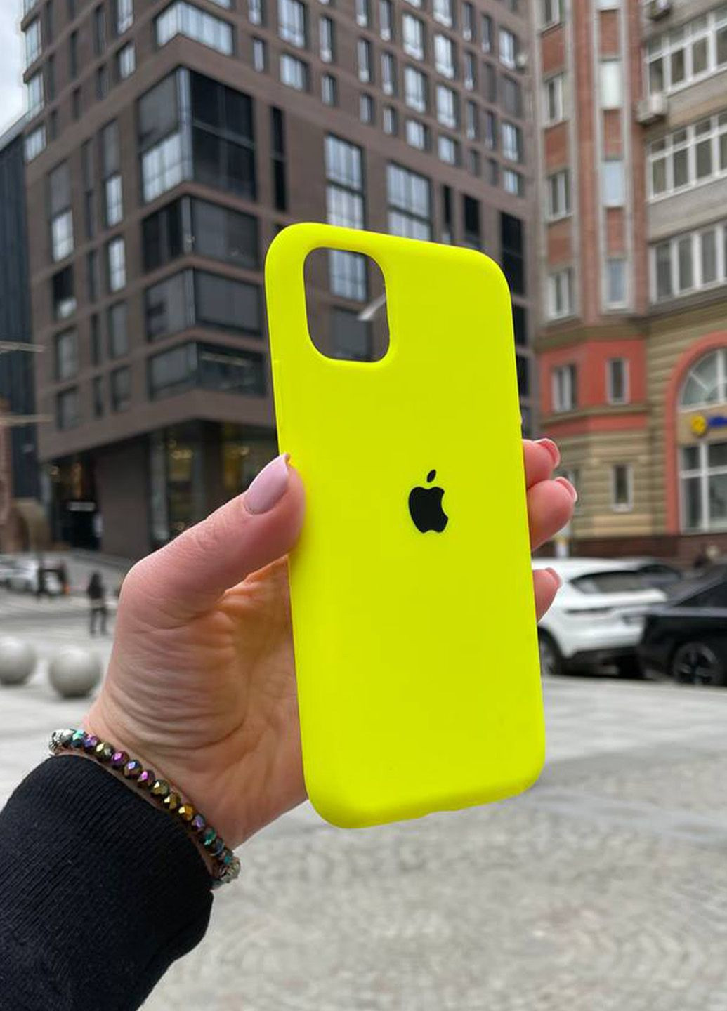 Чохол для iPhone 11 Pro жовтий Party Yellow Silicone Case силікон кейс No Brand (289754198)