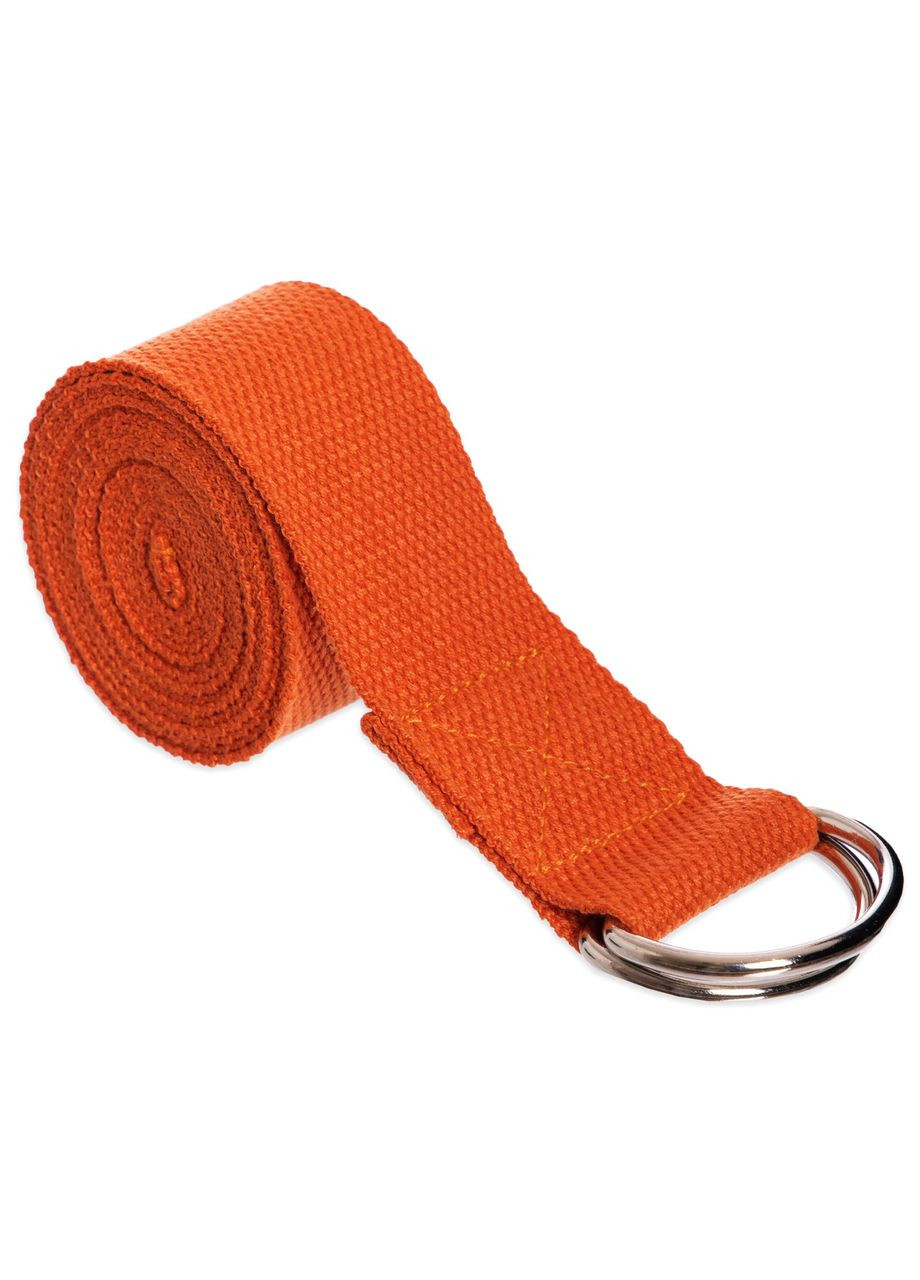 Ремень для йоги (полиэстер+хлопок, р-р 183 x 3,8 см, ) (FI-4943_Оранжевый) SP-Sport (361434684)
