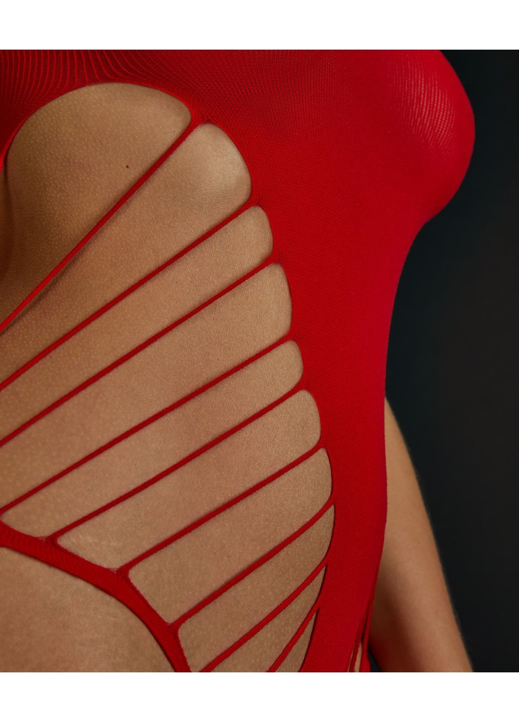 Боди-сетка Private streppy красный Hunkemoller (366447902)