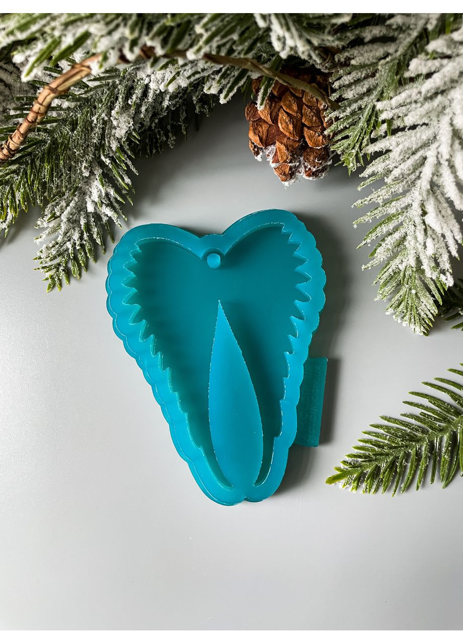 Молд Крила янголів форма для новорічних іграшок на ялинку силіконова форма для епоксидної смоли No Brand (370567005)