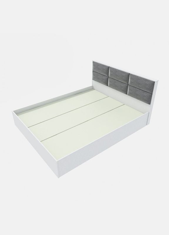 Кровать двуспальная КЛ1600 Лайт (щит ДСП под матрас) 160х200 см Нимфея Альба (EVR-4658) Еверест (311683615)