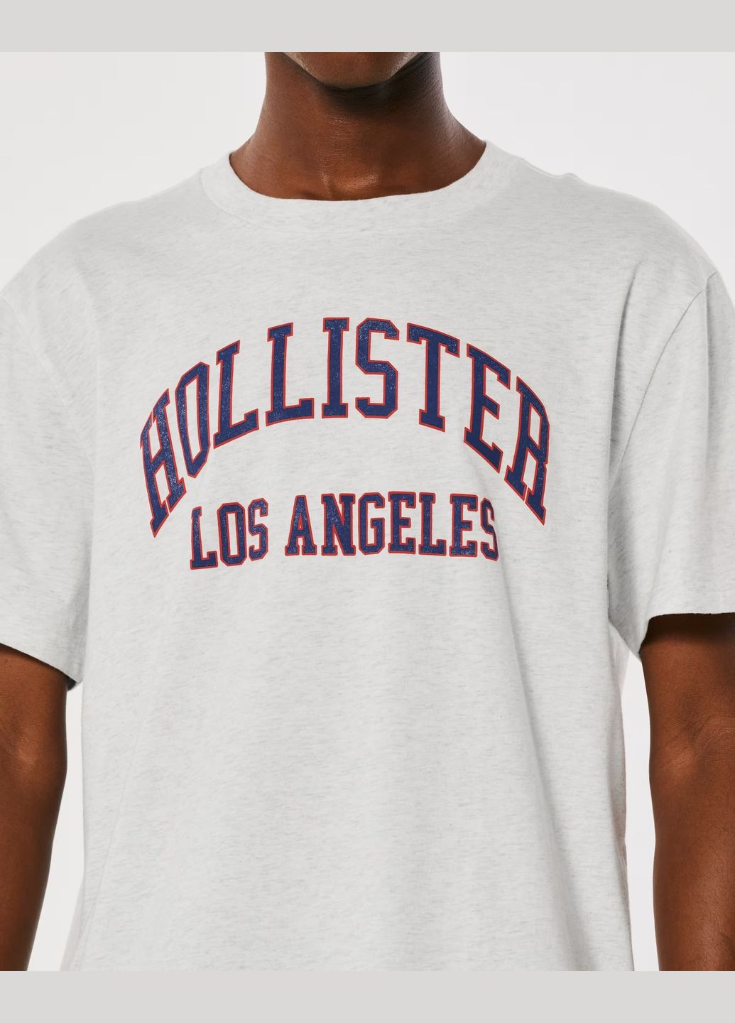 Светло-серая футболка hc9622m Hollister