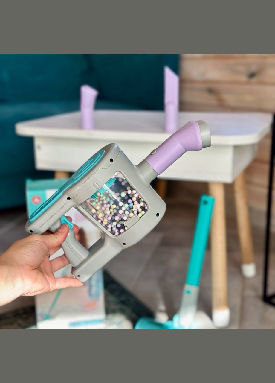 Дитячий ігровий пилосос з насадками HJ615C М'ятний Fun Game (327797241)