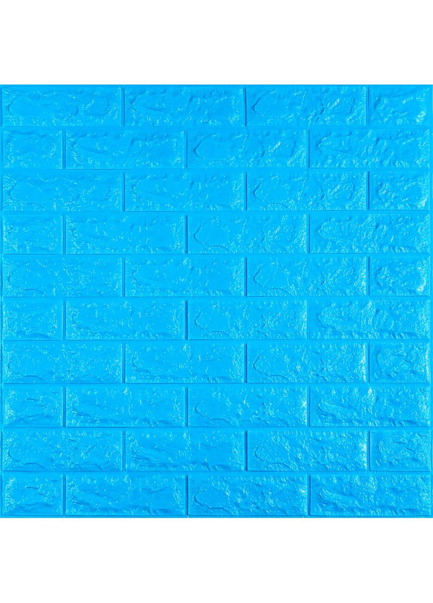 3D панель самоклеюча 700х770х7мм цегла Синій (003-7) SW-00000060 Sticker Wall (362095262)