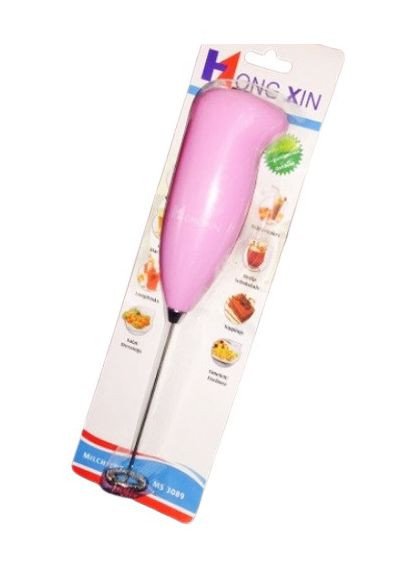 Ручний спінювач для молока HongXin піноутворювач капучинатор Рожевий Clatronic (296925698)