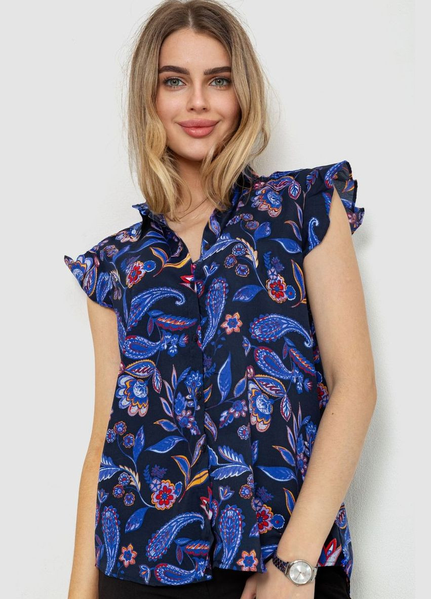 Синіти блуза з квітковим принтом Calliope 244R194