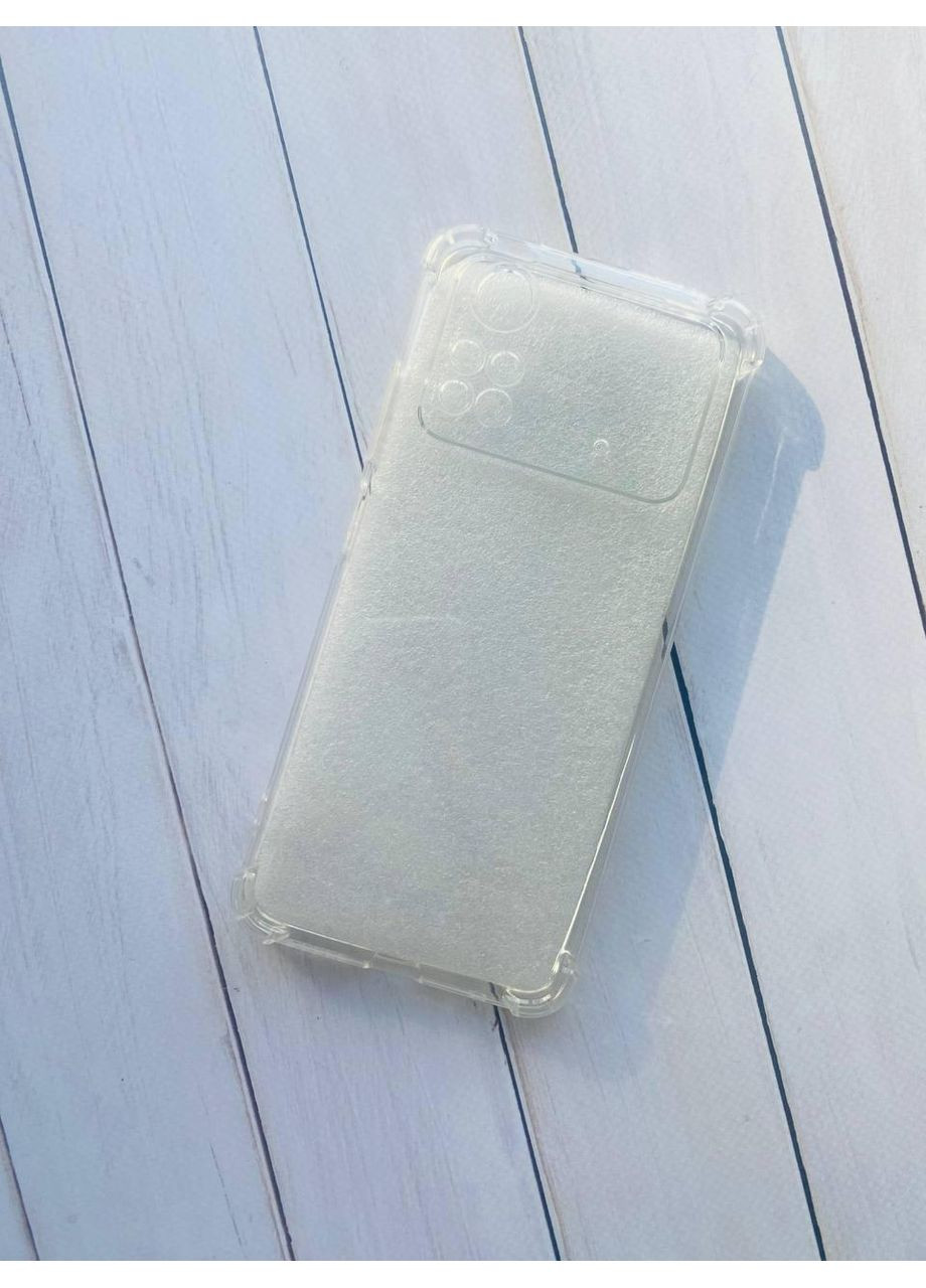 Ультратонкий силиконовый чехол с утолщёнными углами для Xiaomi Poco M4 Pro 4G Creative (359486796)