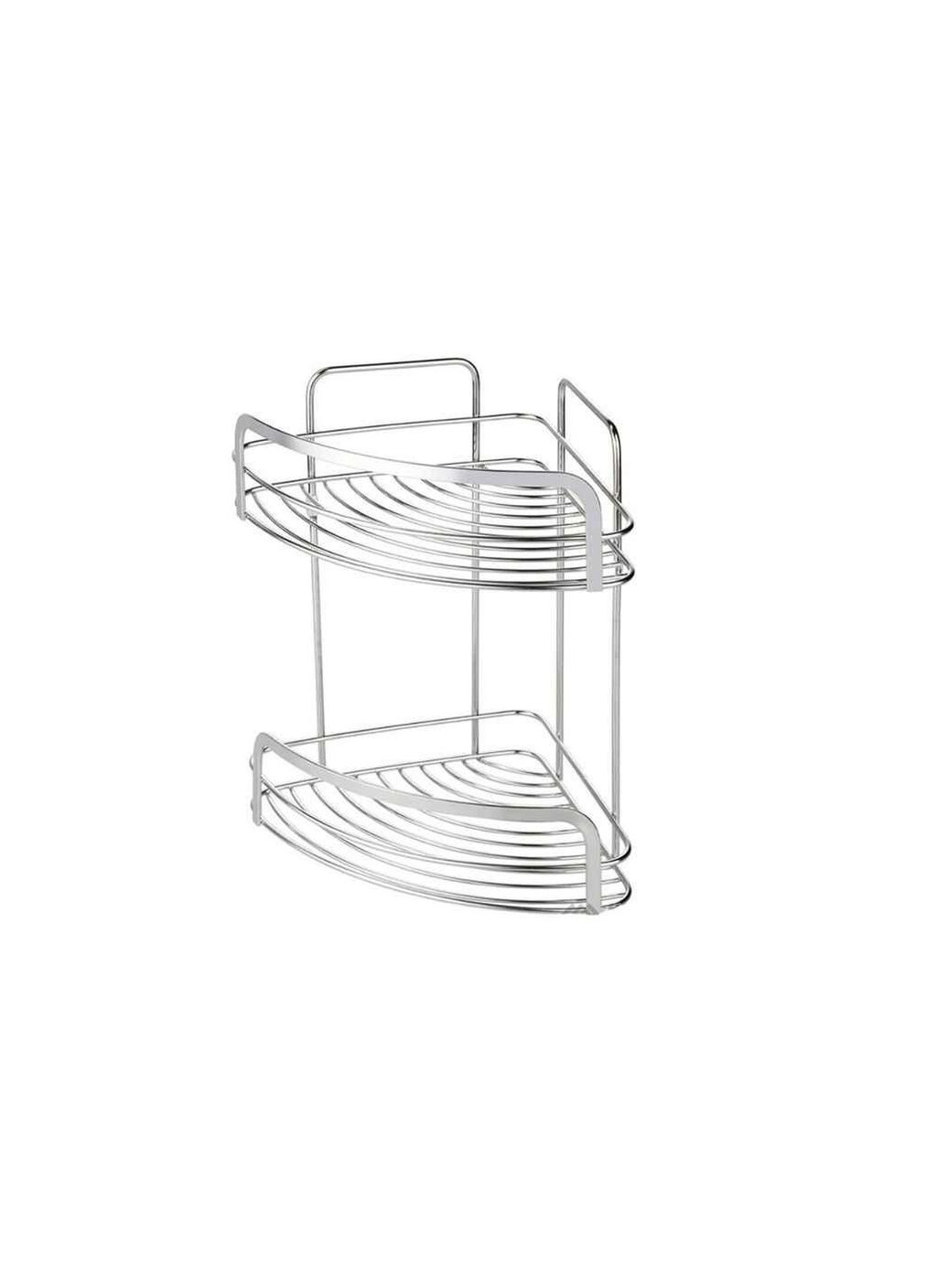 Полиця для ванної кімнати кутова 2-ярусна НС арт.42512 ТМ Volver (355947453)