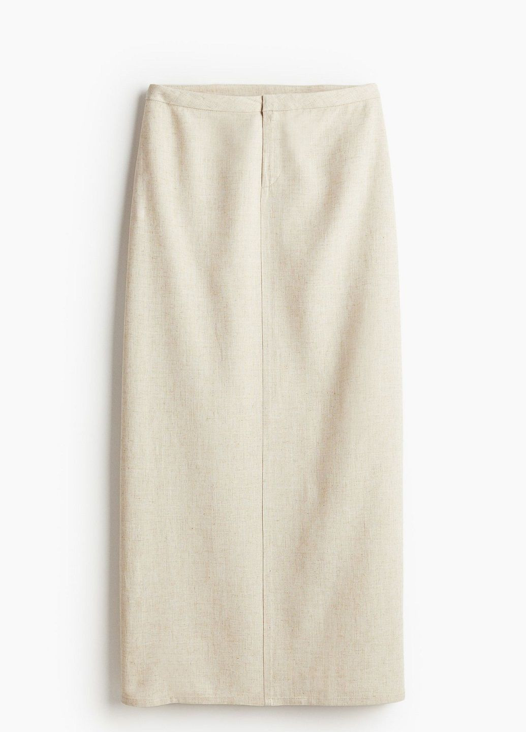 Светло-бежевая кэжуал в полоску юбка H&M