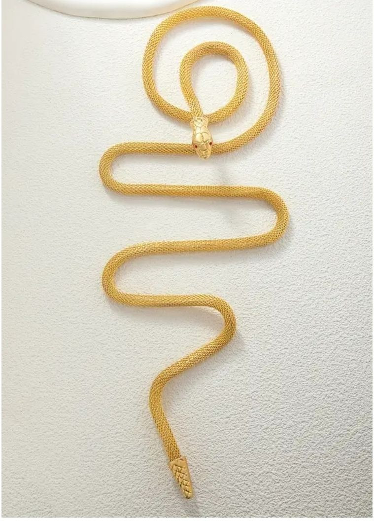 Колье змея золотистое гибкое, 1608 No Brand (366249243)