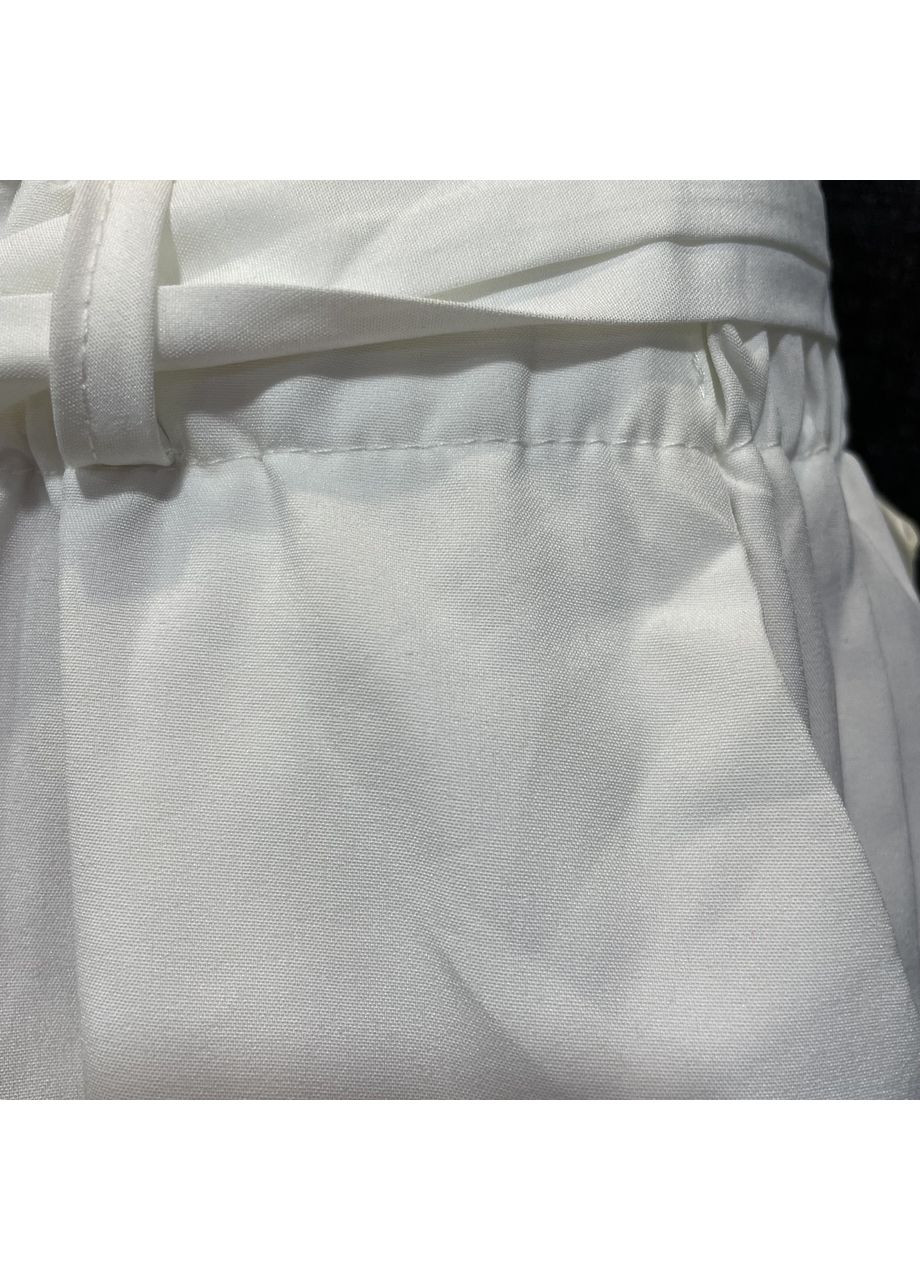 Шорты женские тонкие с поясом карманы резинка легкие S белые No Brand (361137450)