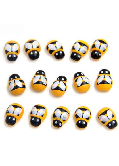 Декор дерев’яний Бджілка, клейова основа, 12х8 мм No Brand (341731252)