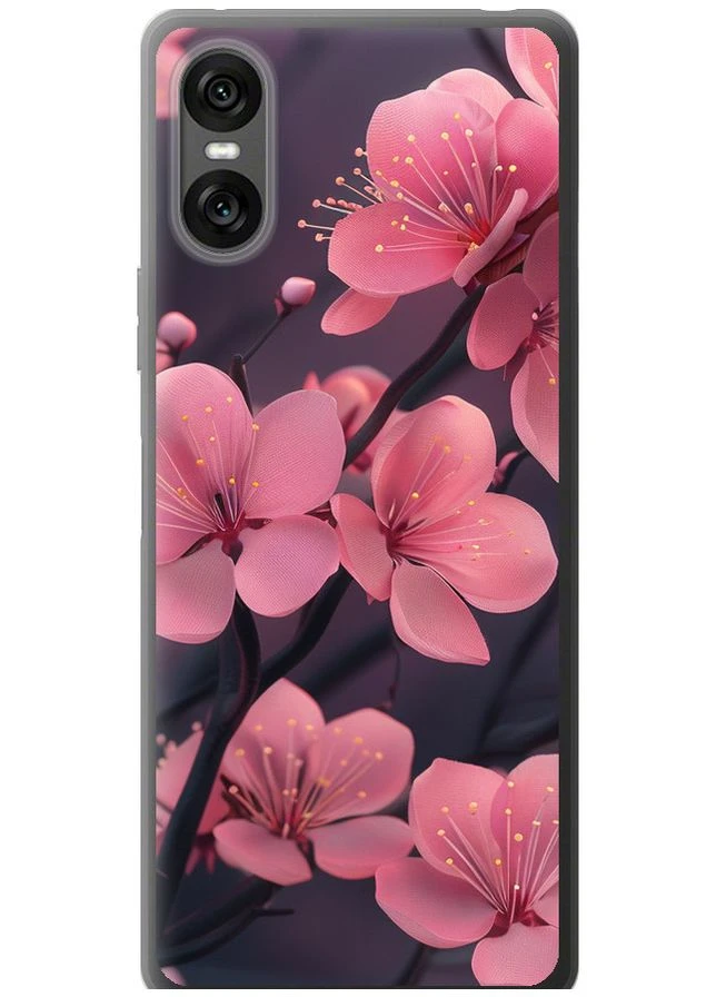 Силиконовый чехол 'Пурпурная сакура' для Endorphone Sony Xperia 10 VI (381994483)