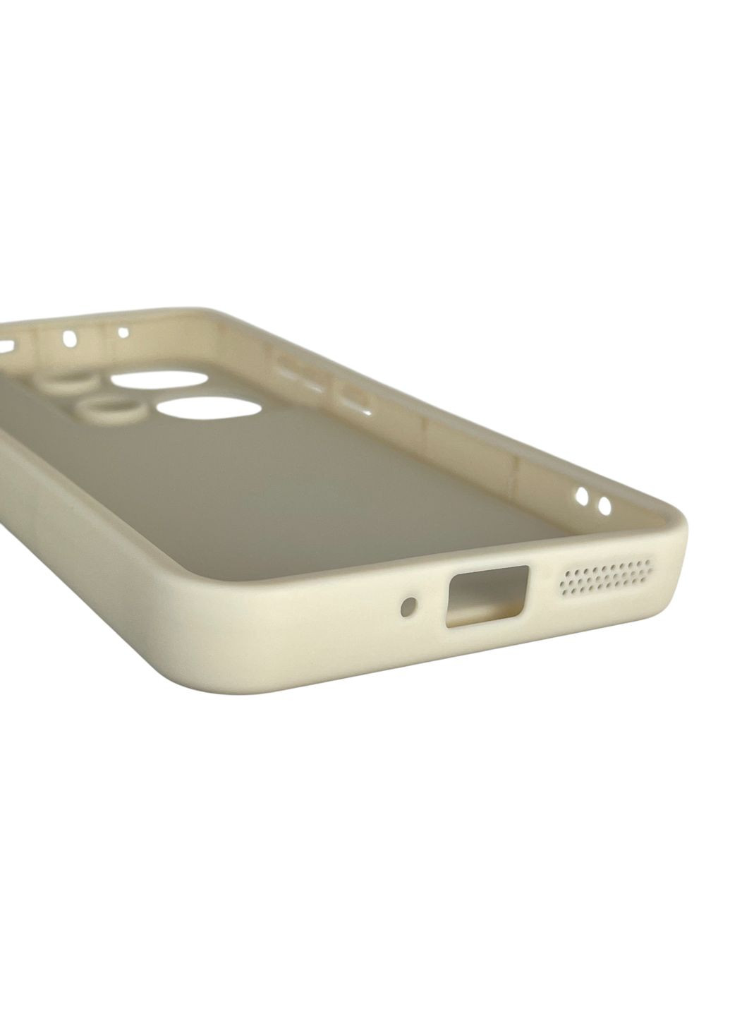 Чехол силиконовый Soft Touch с 3D принтом для Redmi Note 13 Pro 4G молочный (Полная защита камеры) Xiaomi (370671553)