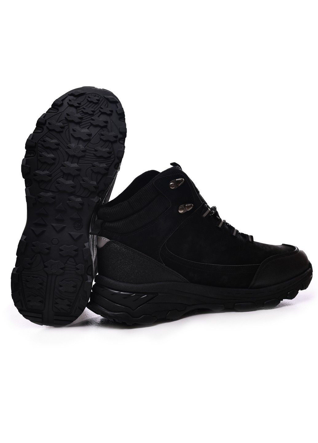 Черные ботинки зимние мужские Moli