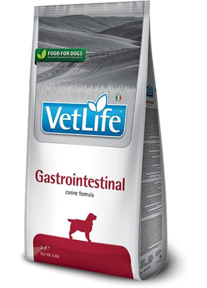 Сухой лечебный корм для собак Vet Life Gastrointestinal диет. питание, при заболевании ЖКТ, 2 кг (8010276025289) Farmina (315868260)