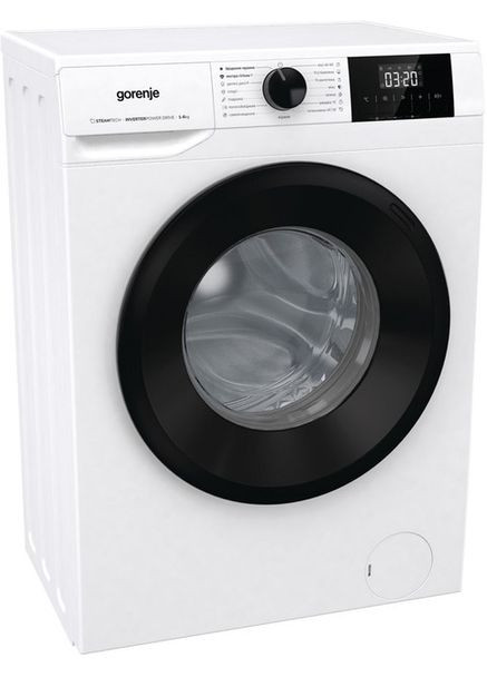 Пральна машина W3NGPI62SBS фронтальна, 6кг, 1200, A+++, 43.5см, дисплей, пар, інвертор, Gorenje (364275210)